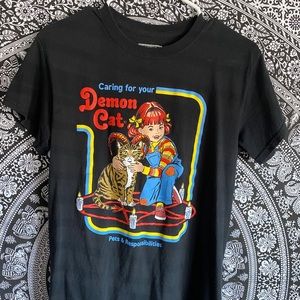 demon cat t-shirt